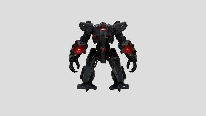 Giant Mech Inspired from Pacifi Rim series 3D Model