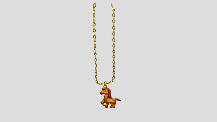 Little Horse Pendant 3D Model