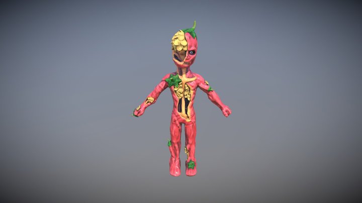 Three Curse Meal Game - Enemy - Pepper Bomber 3D Model