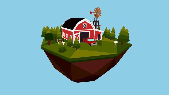 Red farm 3D Model