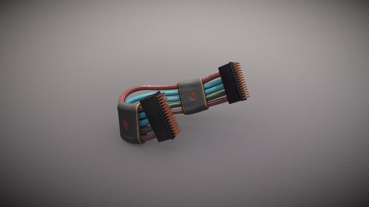 3D PBR Automobile / Car Interconnection Socket 3D Model