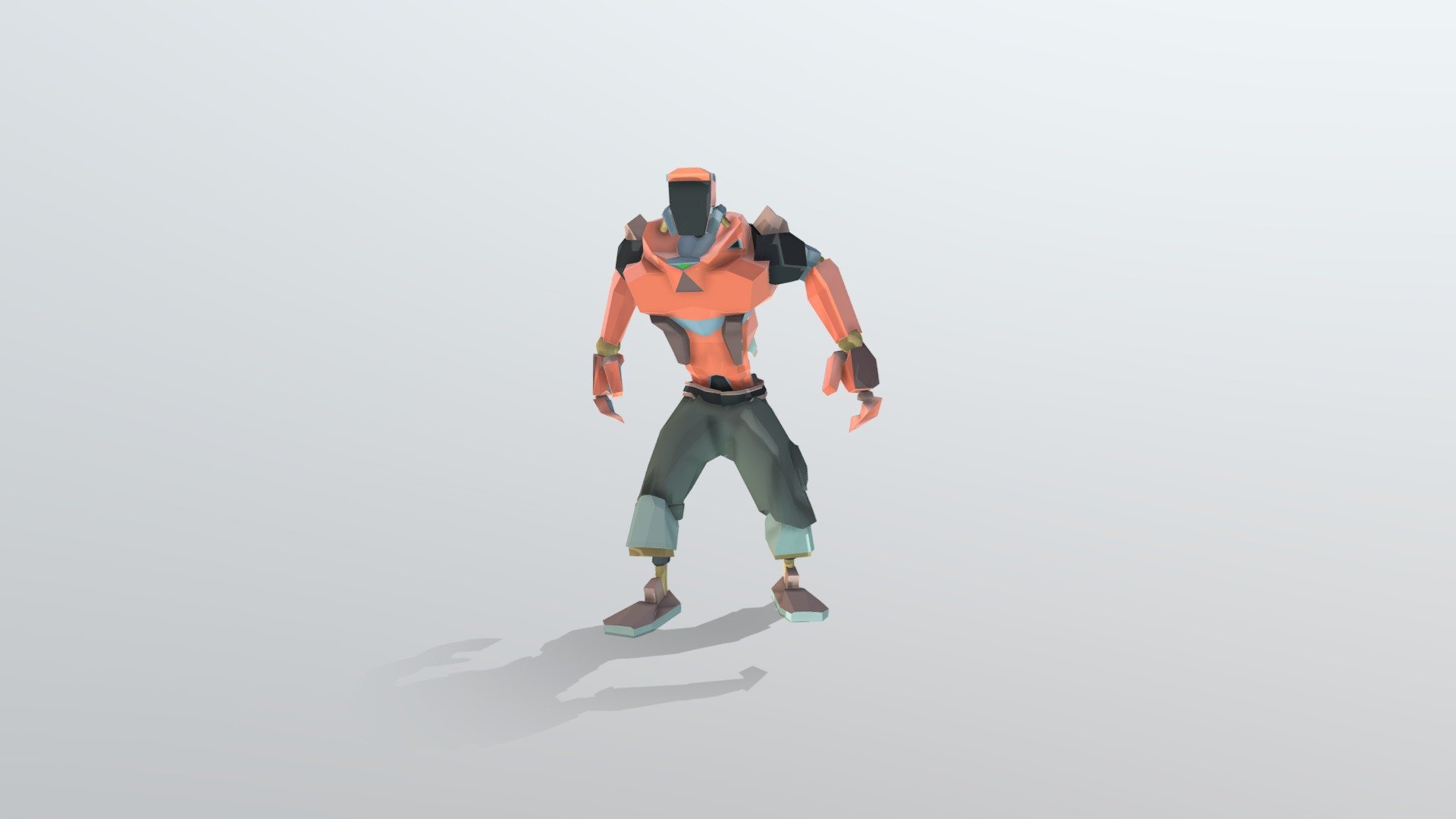 FREE Rigged Cyberg Character