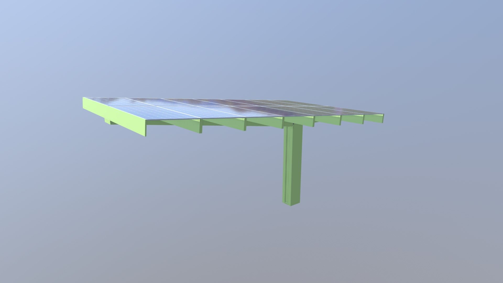 Full Cantilever Offset Tapered Download Free 3d Model By One80 Solar One80solar [48e6a14