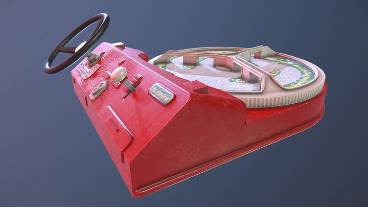 Behind The Wheel - Old Ussr Toy 3D Model