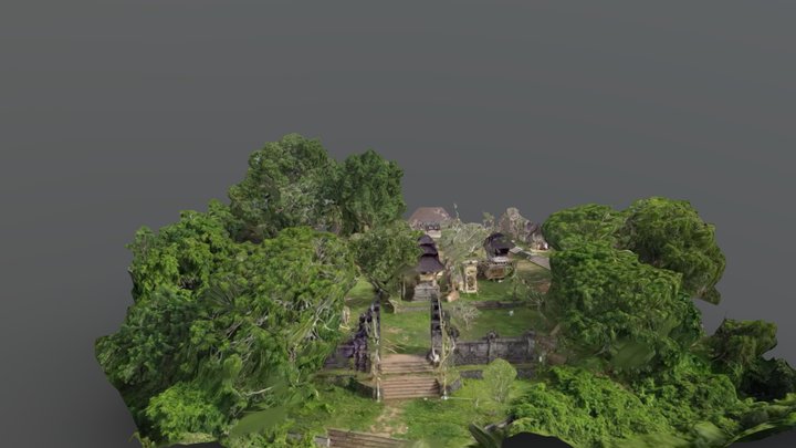 Pura Gumang Desa Adat Bugbug 3D Model