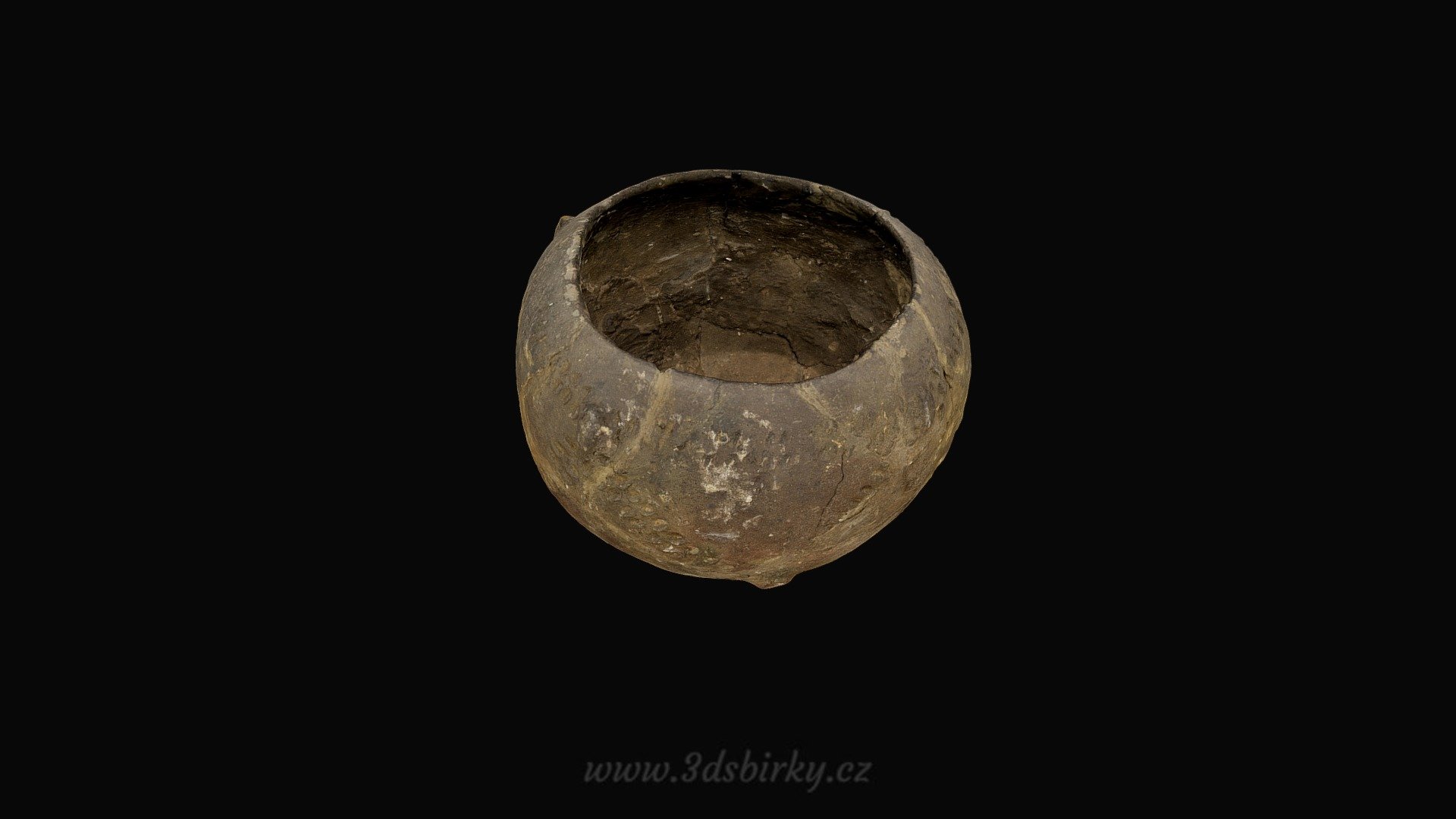 Větší kulovitá mísa — Sketchfab embed 3D viewer