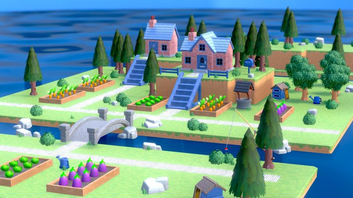 Blocking_engine_geo_export_v0003 3D Model