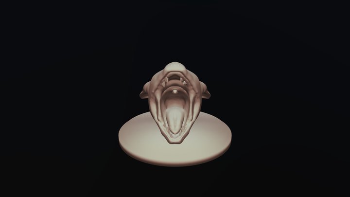 Catte The Faceless Alien Cat 3D Model