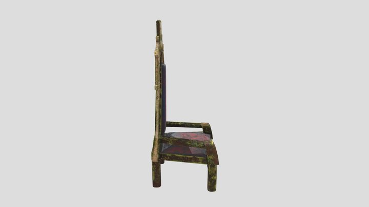 Trône abandonné 3D Model