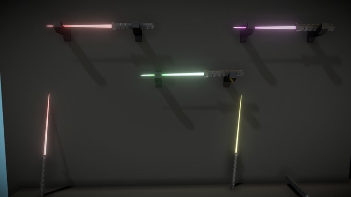 Laser Sword Pack - FREE! 3D Model