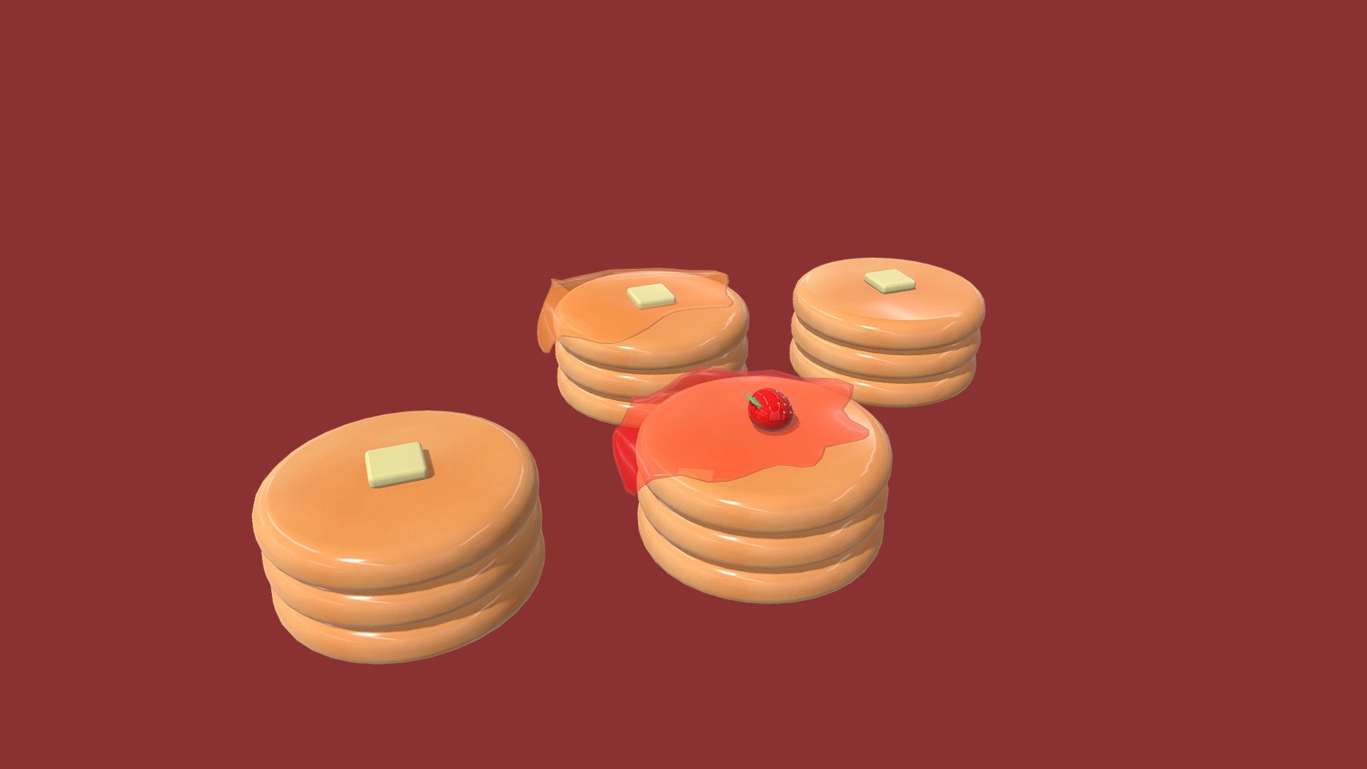 🥞 pan cakes - Download Free 3D model by lke_ (@lke153199) [48eecda ...