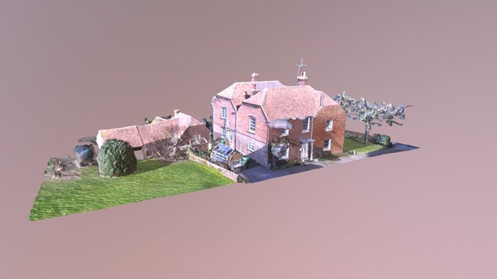 Hall Farm House(16-02-2018) Simplified 3d Mesh 3D Model