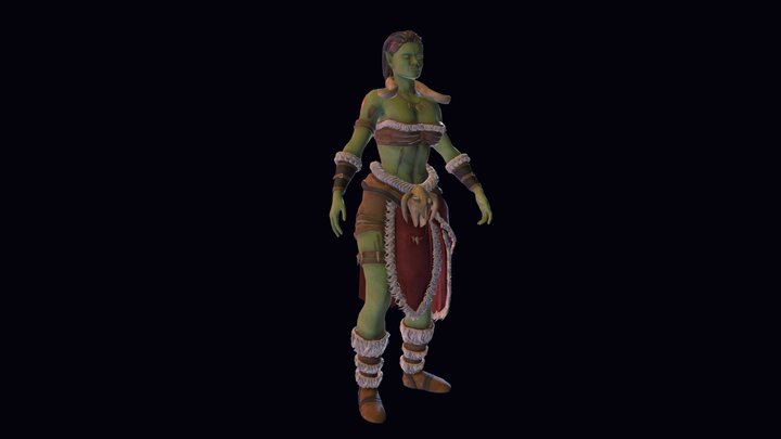 Orc Character Creation 3D Model