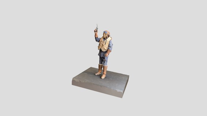 Eddiie Iron maiden Aces High Meca 3D Model