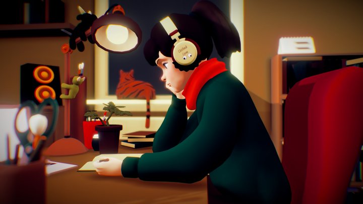 #StudyGirlChallenge 3D Model
