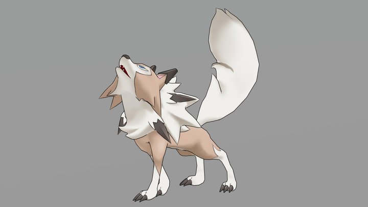 Pokémon Sun·Moon / Lycanroc 3D Model