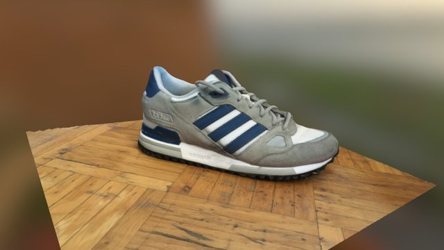 Shoe 3d Scan Adidas ZX750 Gray 3D Model