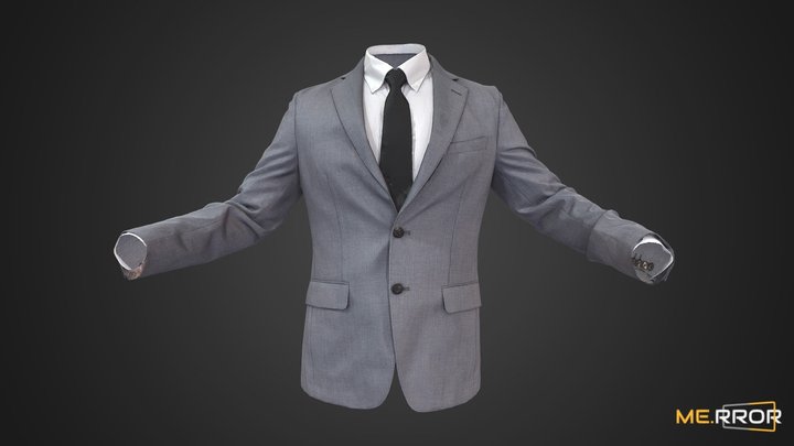 Gray Suit 3D Model