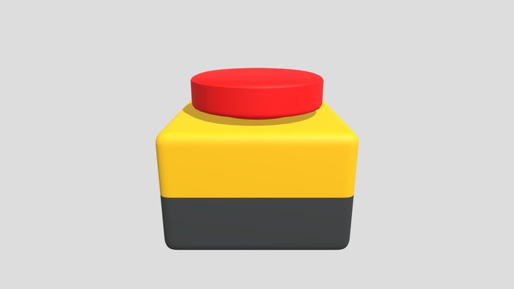 Button #2 3D Model