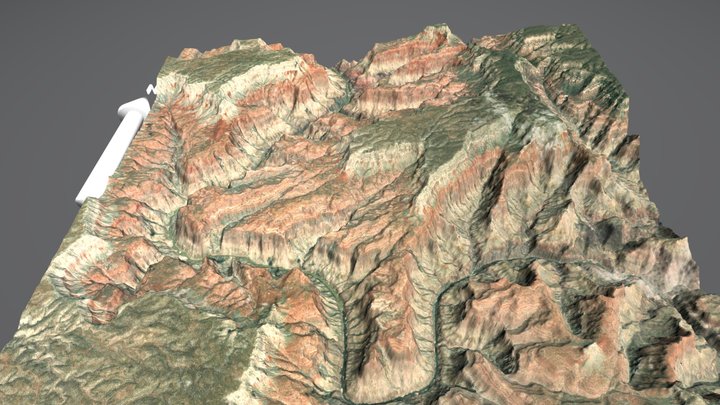 Powell Plateau (Grand Canyon, AZ, USA) 3D Model