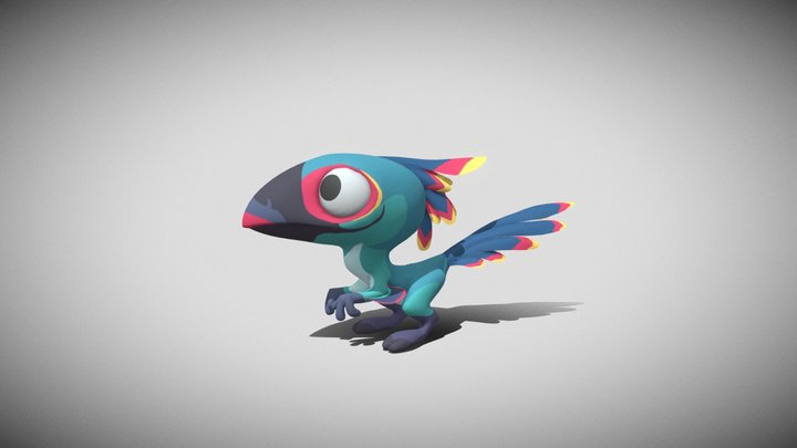 Little Raptor 3D Model