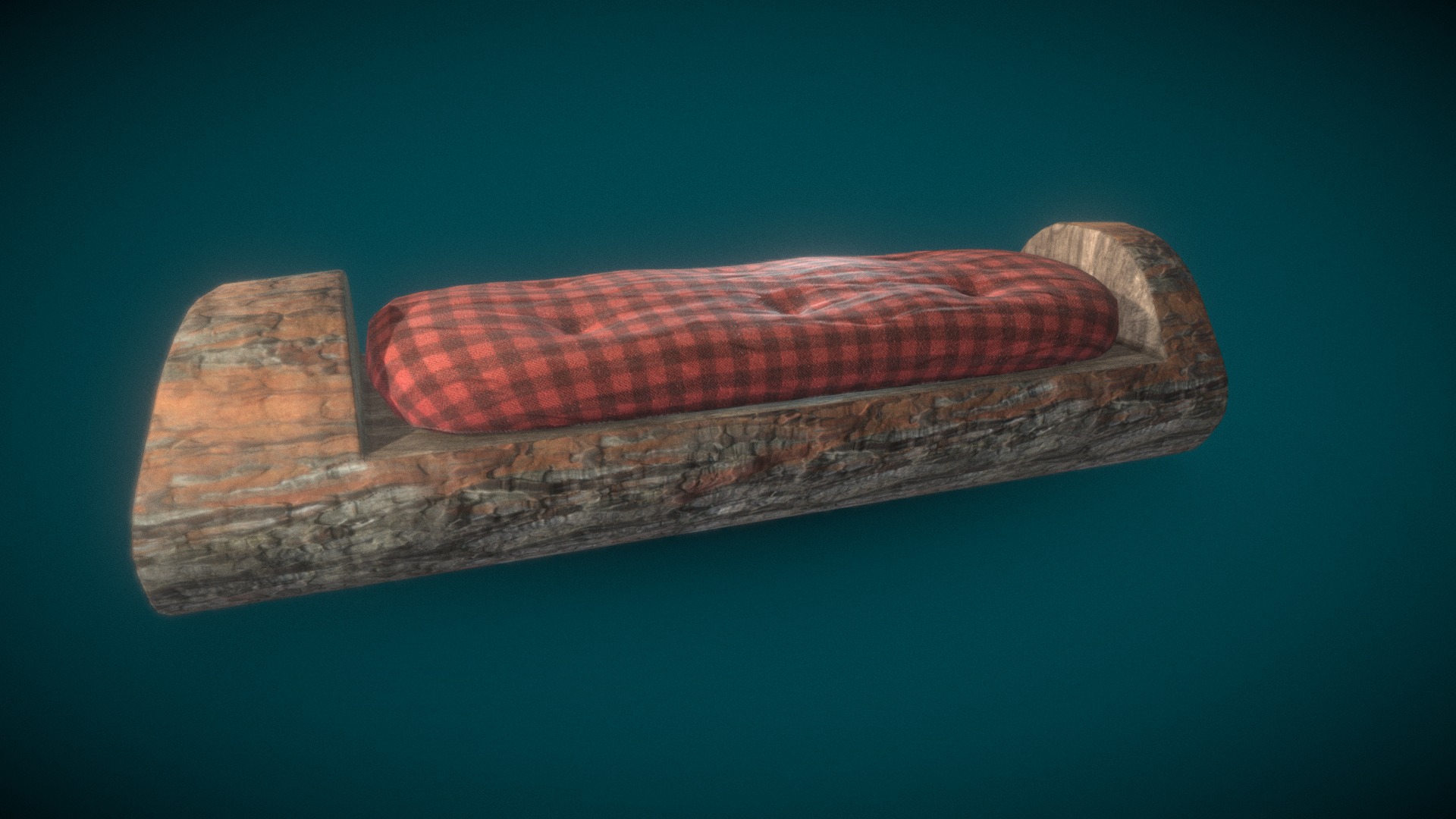 3D model Trunk Couch - This is a 3D model of the Trunk Couch. The 3D model is about a stack of wood.