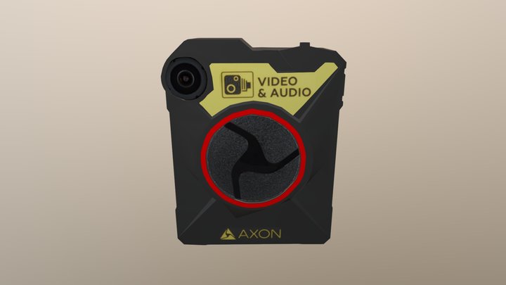 Axon Body Camera 3D Model