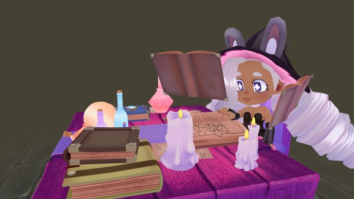 Bunny Witch 3D Model