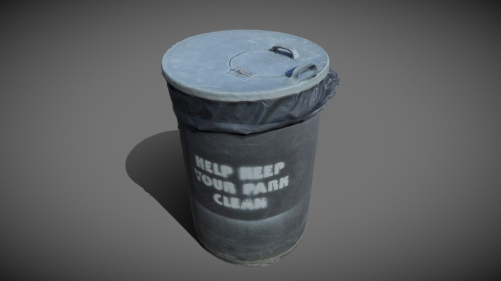 Park Trash Bin