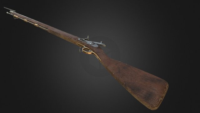 Old Musket 3D Model