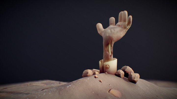 Zombie Hand 3D Model