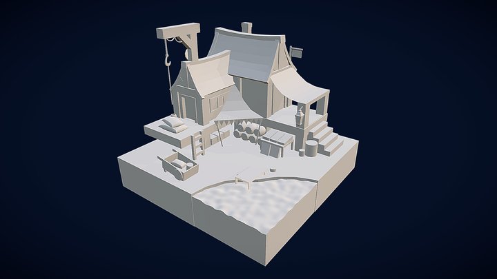 Market by Yeva Spivak 3D Model
