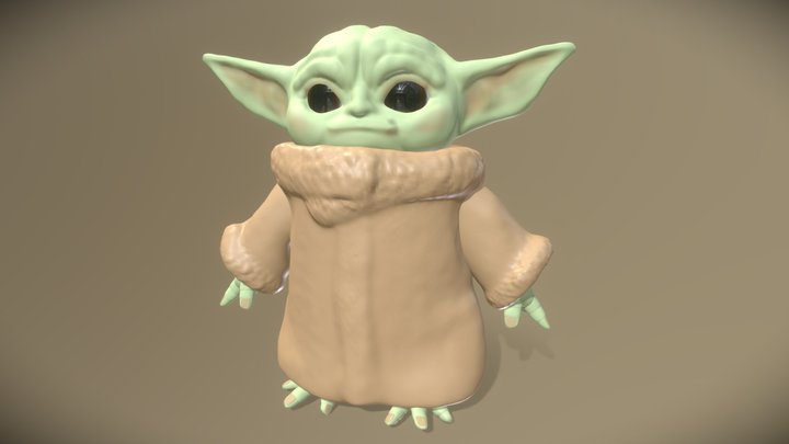 Cute Baby Yoda - Download Free 3D model by Sabrina Zakir