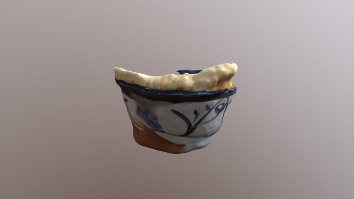 Tendon with additional tempura chicken 3D Model