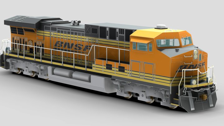 BNSF ES44AC 3D Model