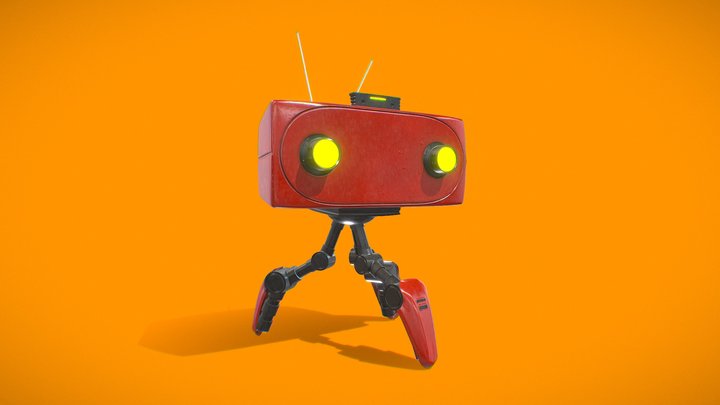 Ash the Robot 3D Model