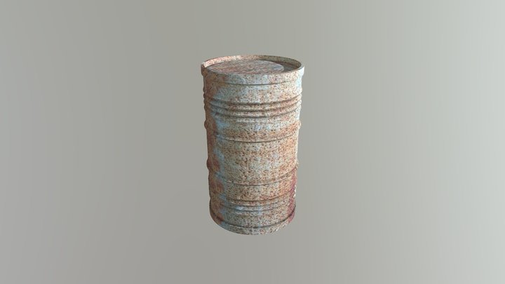 Oil Barrel 3D Model