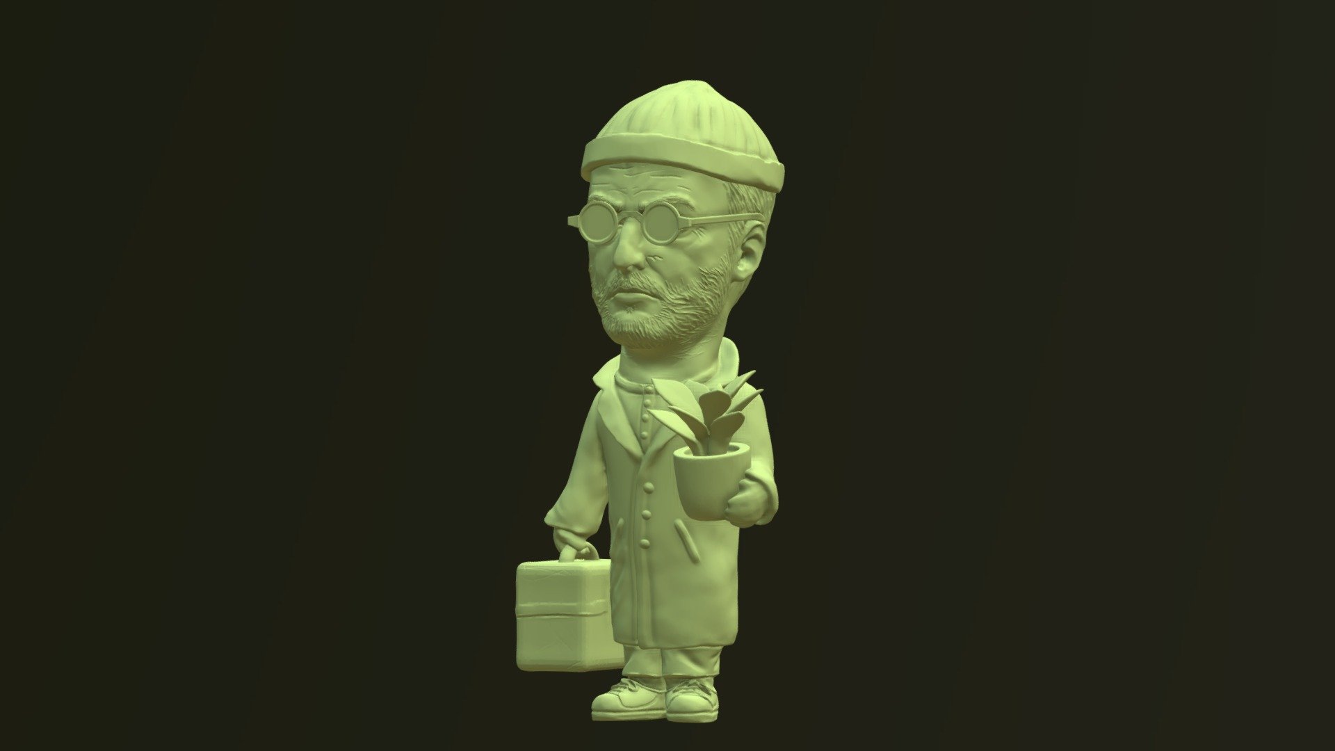 Jean The Professional (Zbrush) (3d printable)