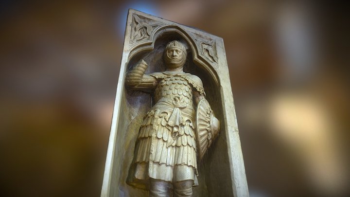Knight in armor - Relief Niche – Free 3D Model STL
