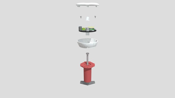Wired Multisensor SCD30 3D Model