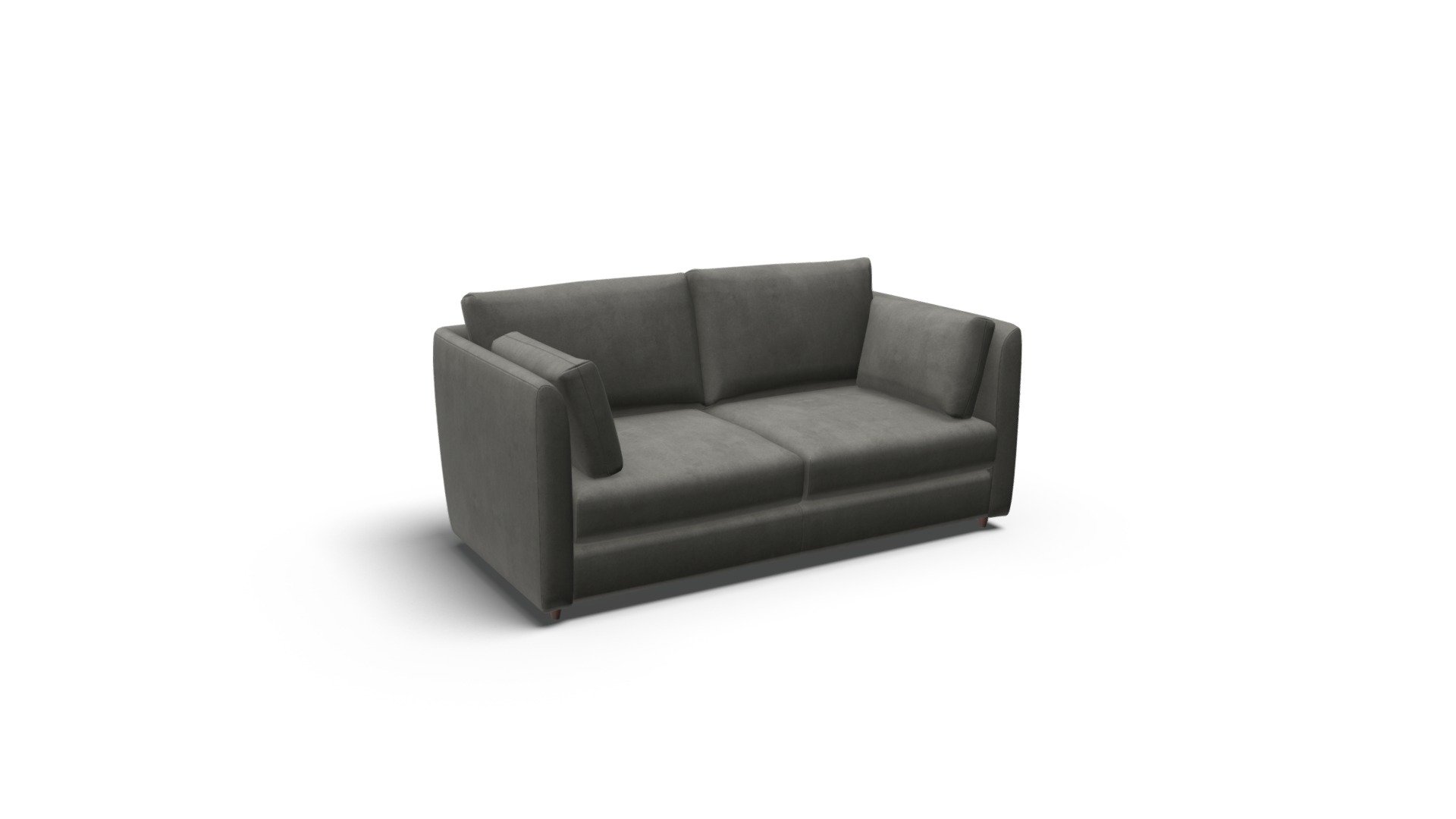 Milner Sofa Bed, Steel Grey Velvet 3D model by (madeit