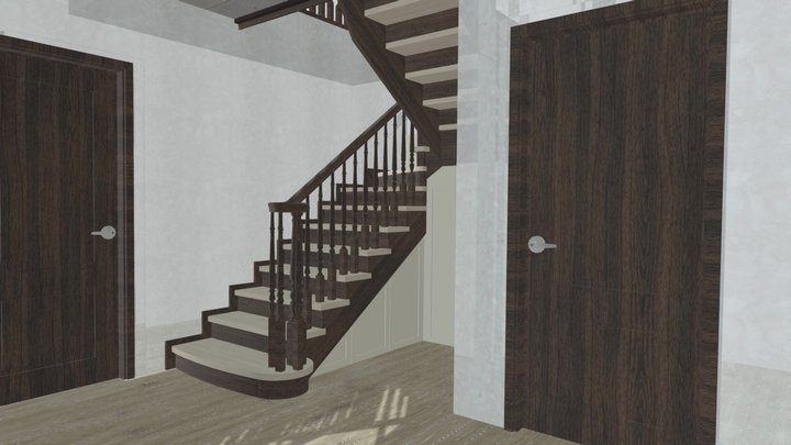 Ольга 2 вариант (беленые ступени) 3D Model