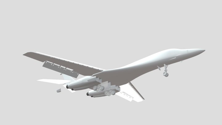 B-1 Lancer High poly (WORK IN PROGRESS.) 3D Model