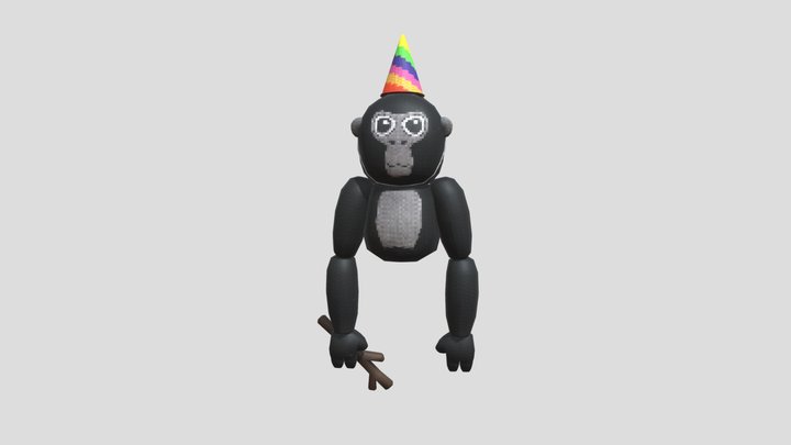 Gorilla Tag Monke Plush Cosmetic – Modello 3D gratuito STL