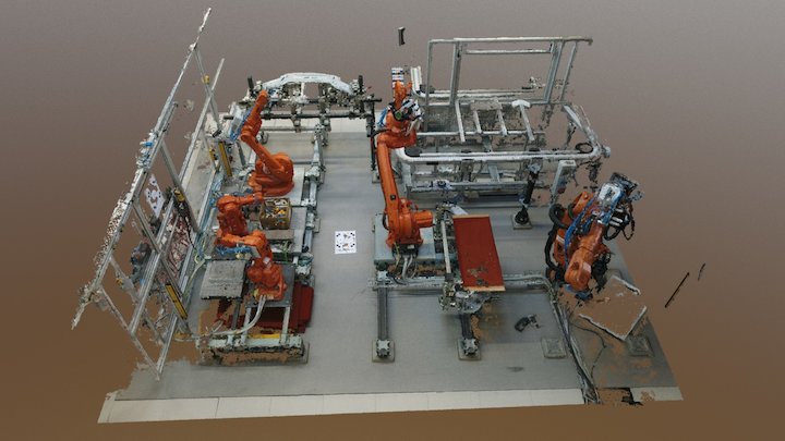 Robot Cell 2 - 13M Points 3D Model