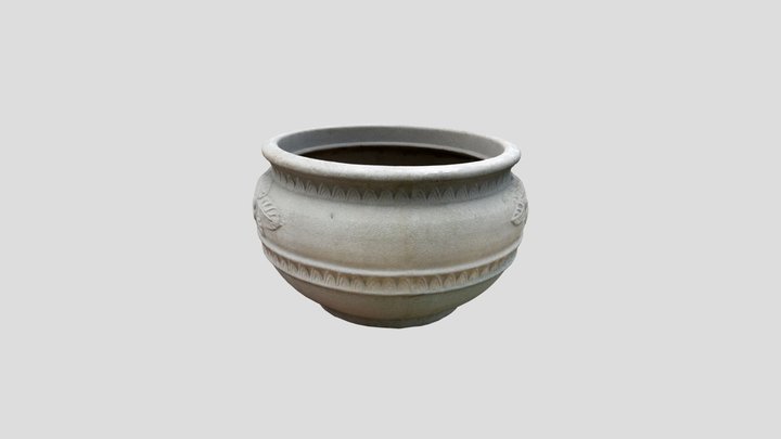 Planter Pot - White 3D Model