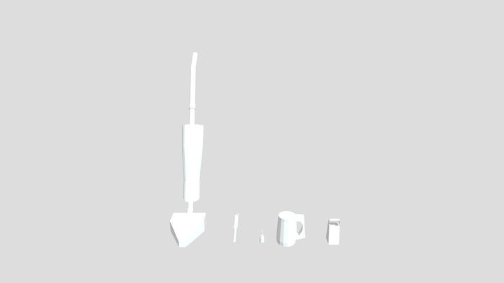 5 черновых моделей 3D Model