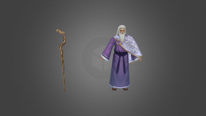 Wise Man Rigged 3D Model 3D Model