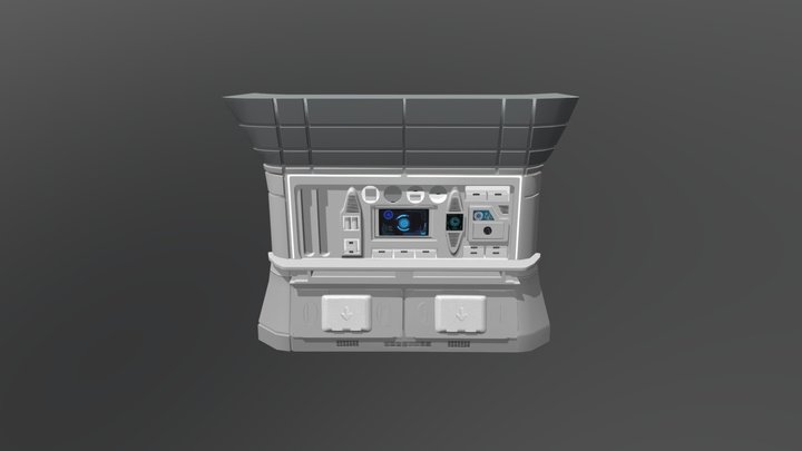 Mid poly panel (1)  Alien: Prometheus 3D Model