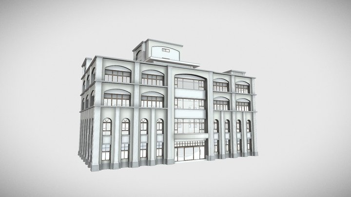 廠辦建築 3D Model
